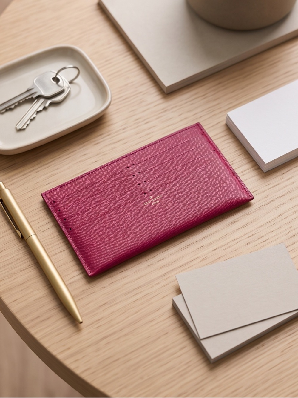 Louis Vuitton Raspberry Slim Card Organizer (Felicie Insert)